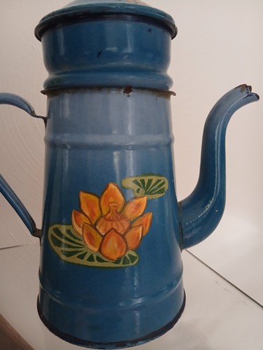 Cafetiere tole emaillée - cafetiere,