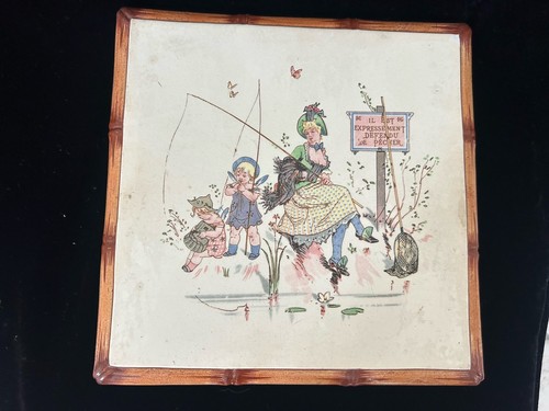 Rare superbe dessous plat - rare, de