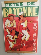 Rare ancienne affiche fête - , de