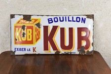 plaque émaillée  bouillon KUB 