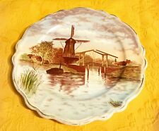 ANCIENNE ASSIETTE DECOR MOULIN  FAÏENCERIE FIVES-LILLE DN2620