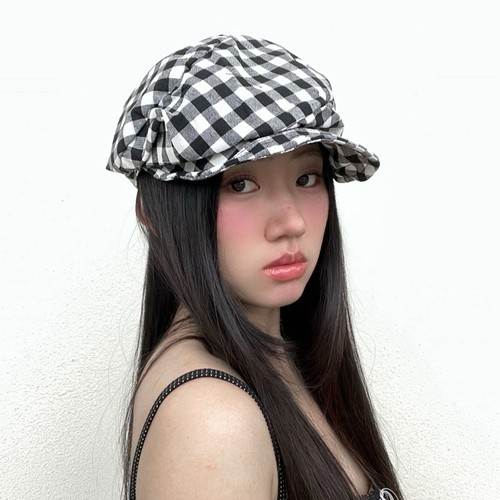 Femme carreaux béret - femme, à