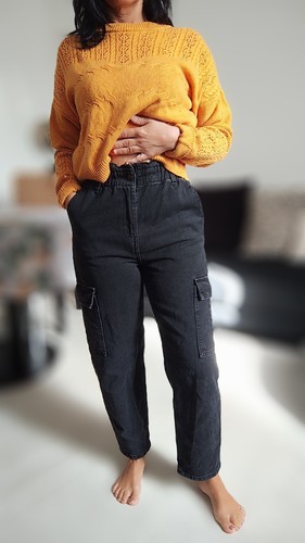 Jean cargo noir kiabi - jean's,