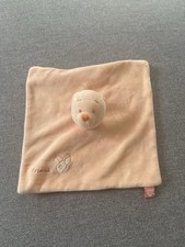 DOUDOU PLAT WINNIE CARRÉ ORANGE SAUMON TÊTE PORCINET FRIEND DISNEY