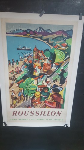 Affiche roussillon sncf - roussillon,