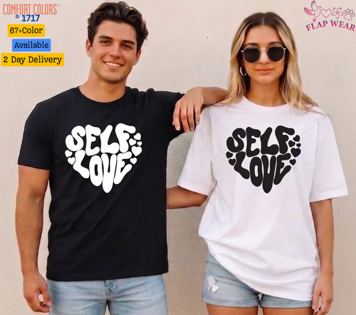 Unisex self love retro heart - unisex, t