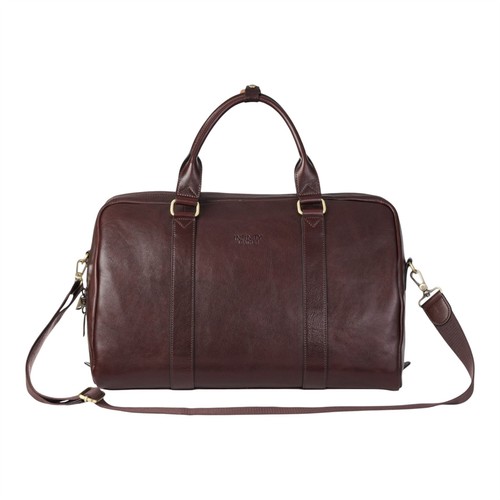 Vintage cuir véritable marron - cuir,