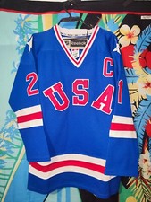 Maillot vintage Reebok/CCM USA Hockey team #21 Eruzione mwns taille M/L (44)