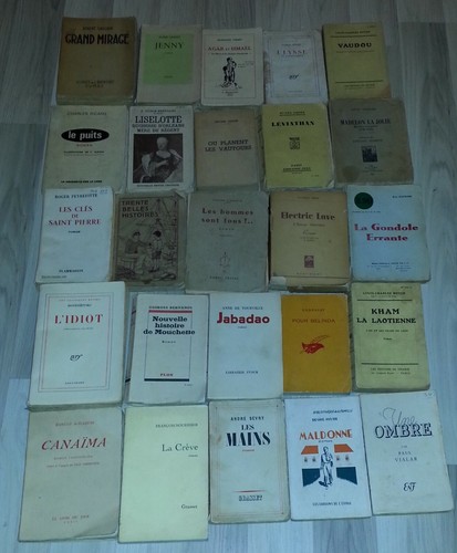Lot romans anciens de - 24,