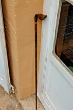 canne ancienne  pommeau sabot de cheval 19ème