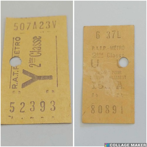 Tickets métro ratp - tickets,