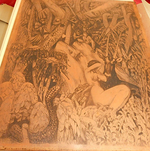 Curiosa dessin original cuivre - dessin,