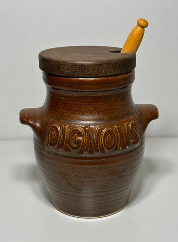 Pot oignons ancien grès - à,