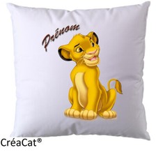 HOUSSE DE COUSSIN  PERSONNALISABLE SIMBA ROI LION