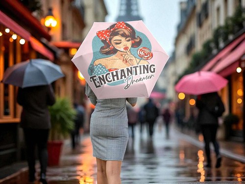 Parapluie pin vintage - parapluie,