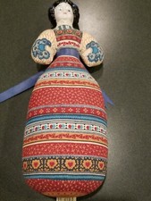 American Heirloom Sachet Doll Cloth Body China Head Pin Cushion Vintage AVON