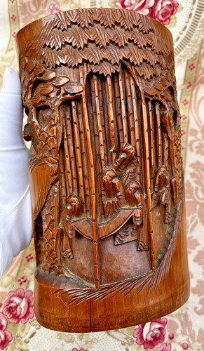 Ancien porte pinceaux en - ,