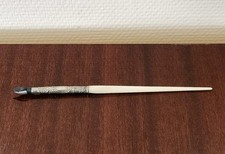 Superbe Porte-Plume en Argent Massif & Nacre – Fin XIXe Poinçon 