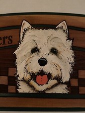 Westies Welcome Plaque Wooden