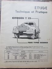 Etude technique d'époque  camion Citroën T 23