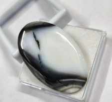 Cabochon ovale opale dendrite