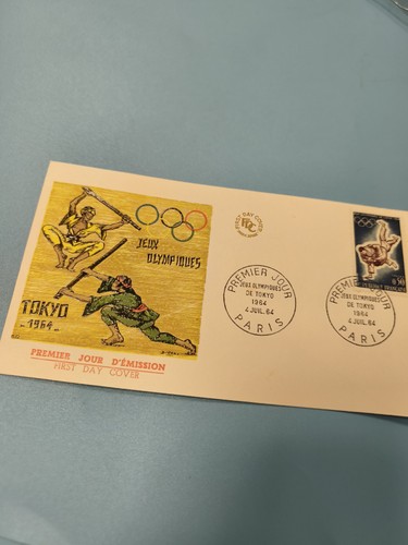 Enveloppe fdc jeux - enveloppe, olympiques