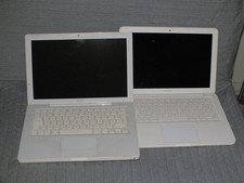 Lot de 2 MACBOOK A1342 (2010) et A1181 (2008) Blancs pour pièces ou réparation.