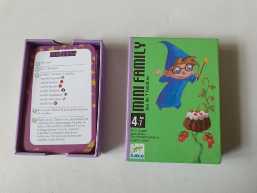 Jeu cartes familles de - de, 4