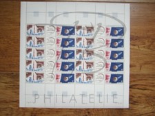 FEUILLE TIMBRES POSTE AERIENNE