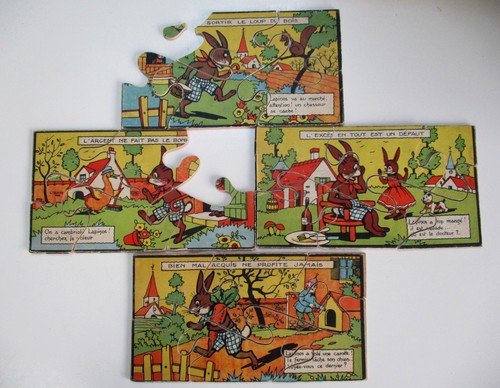 Puzzles anciens bois - anciens, en