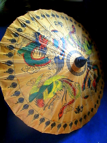 Ancienne ombrelle asiatique - ancienne,
