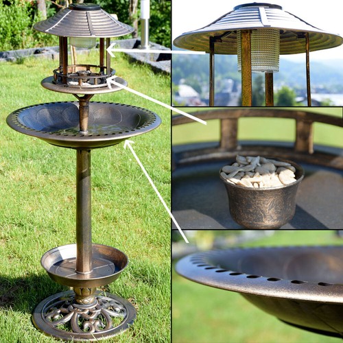 Solaire led oiseau abreuvoir - solaire,