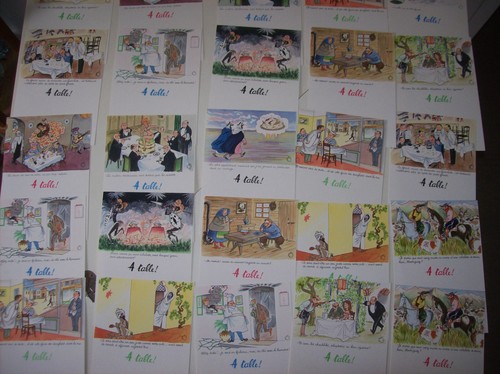 Lot menus illustré - de,