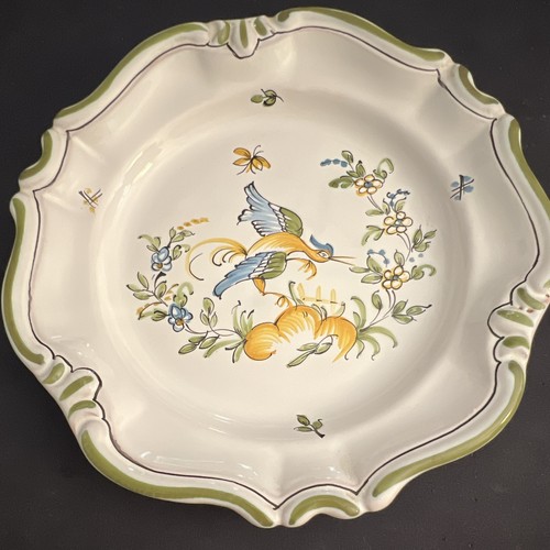 Plat faïence moustiers - plat, bord