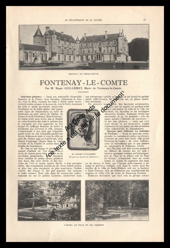 1930 fontenay comte par - fontenay, m