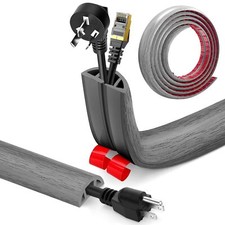 Passe Cable Sol Adhesif Cache