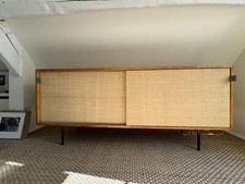 Enfilade Florence Knoll Modèle 116 en Jonc de Mer, 1950s