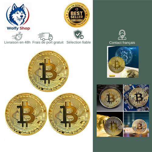 Pièces bitcoin coin - pièces, or