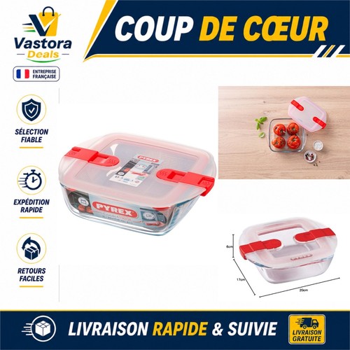 Pyrex plat carré verre - plat,