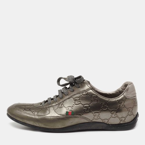 Baskets basses gucci cuir - gucci,