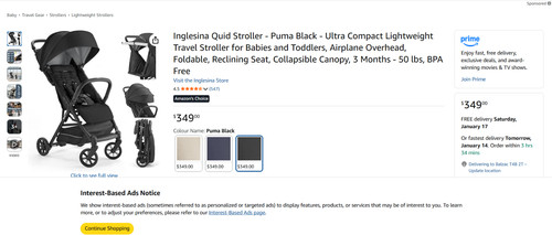 Inglesina quid stroller puma - quid,