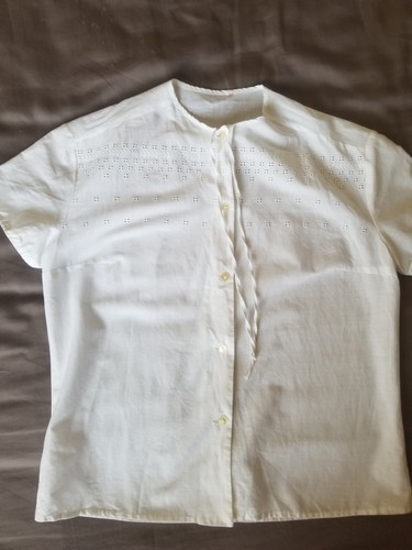 Chemisier vintage broderie - en,