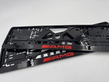 2 x cadre support de plaque d'immatriculation Mercedes Benz AMG