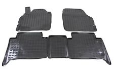 Tapis De Sol Caoutchouc À Bords Hauts Pour Renault Scenic 2 2003-2009 Noir