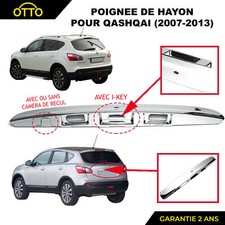 BAGUETTE COFFRE CHROME PREVU POUR QASHQAI 07-13 AVEC OU SANS CAMERA RECUL + IKEY