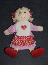 ? Doudou Marionnette Poupée STERNTALER Gretel Rose Rouge Fleurs Hand Puppe