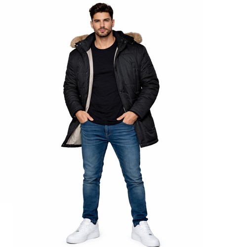 Veste homme hivernale parka - homme,