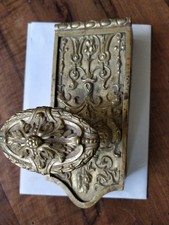 ancienne serrure  bronze de porte