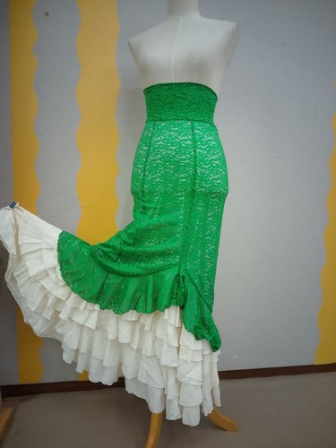 Flamenco skirt half length - -,