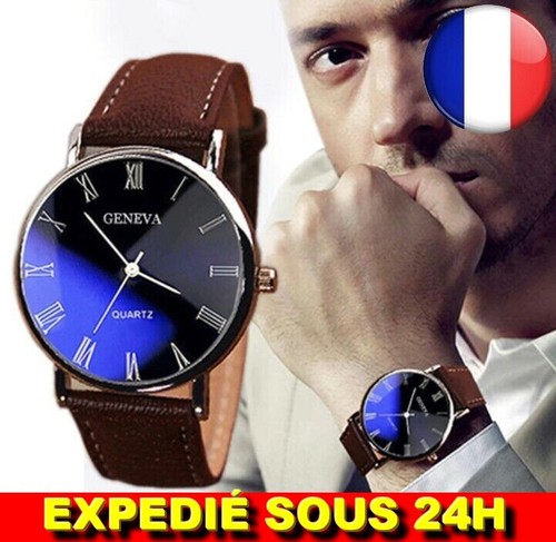 Montre bracelet faux - faux, cuir